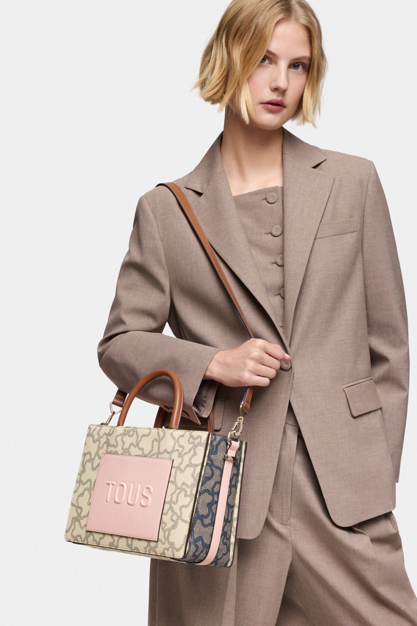 Tous Shopper mediano Amaya beige Kaos Icon