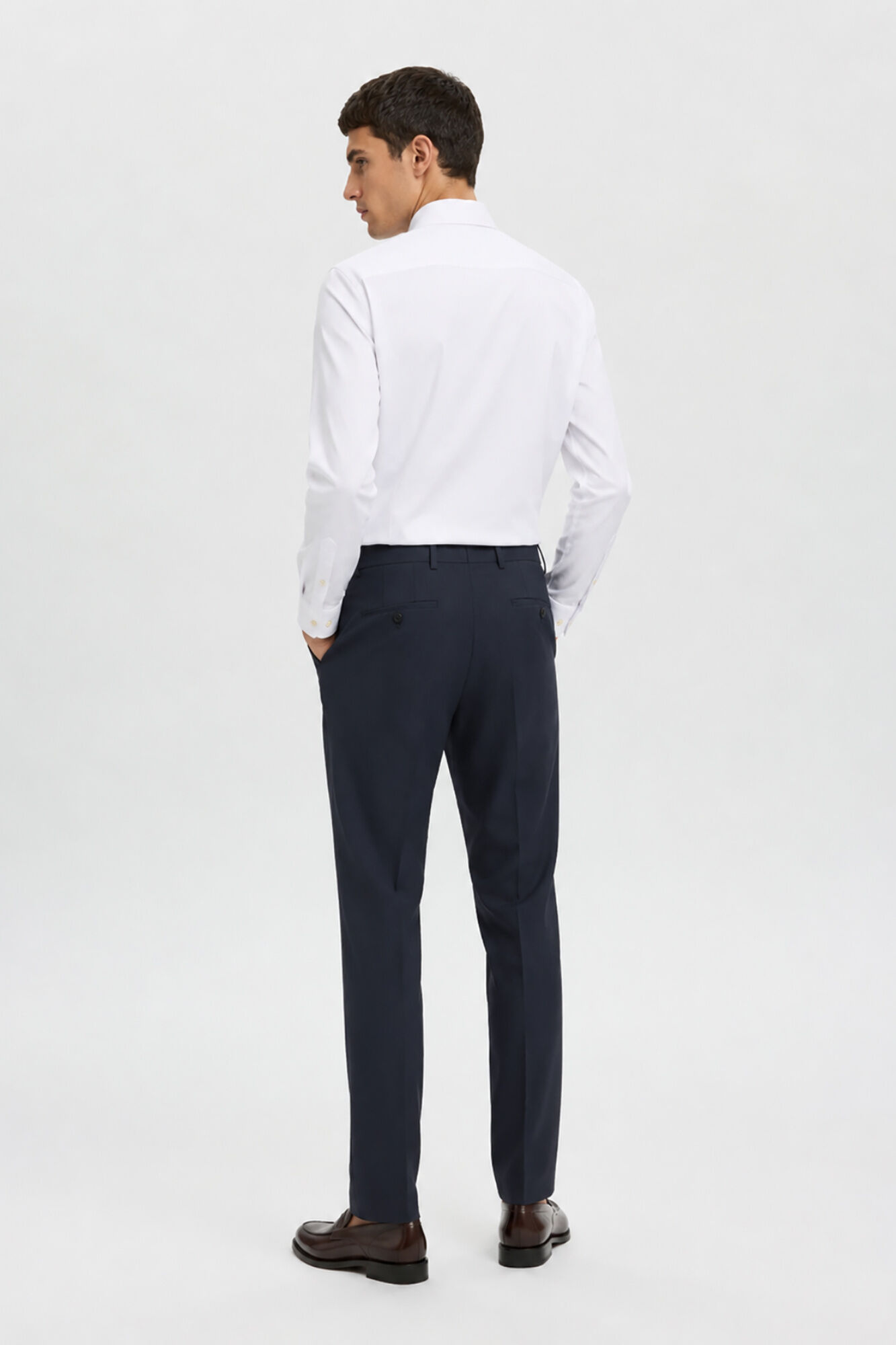 Selected Slim Fit suit trousers Navy