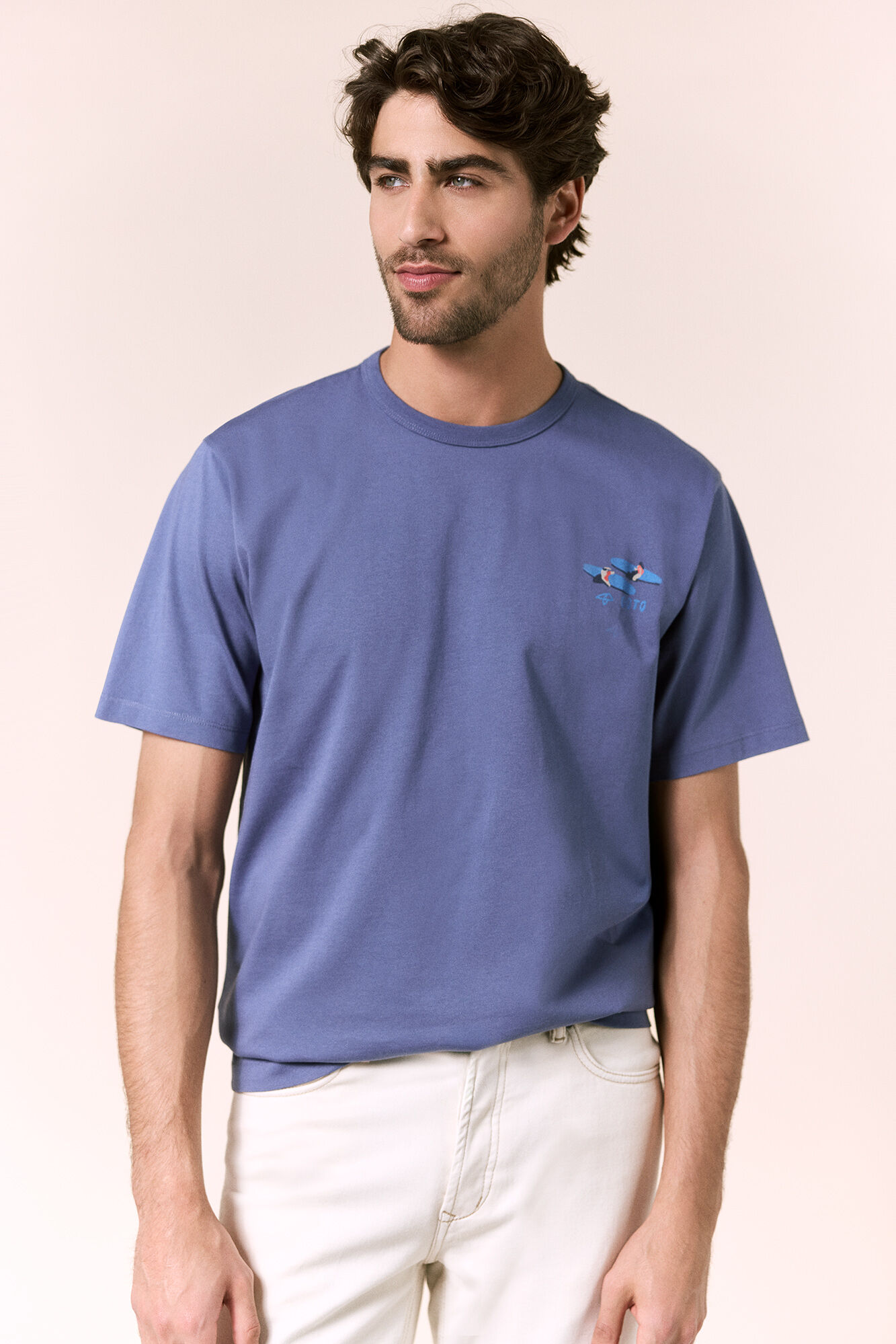 OOTO T-shirt gr&aacute;fica lavada