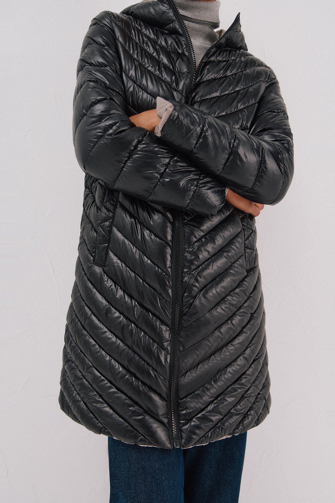 Cortefiel Anoraque revers&iacute;vel thermolite&reg; Preto