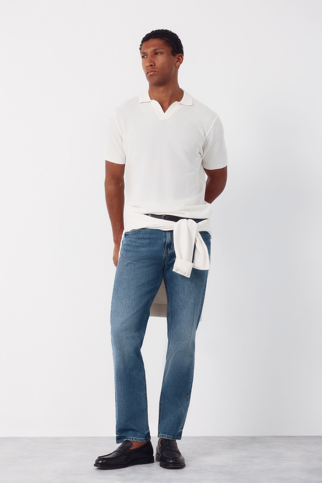 Cortefiel Piqu&eacute; short sleeve polo shirt