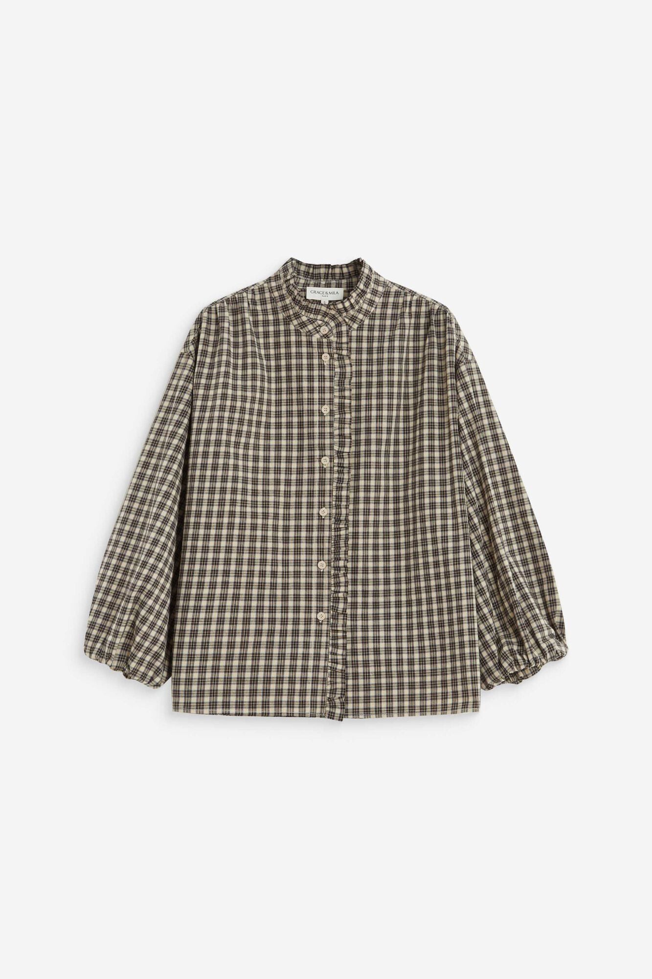 Grace & Mila Blusa de corte reto Adelie Tostado