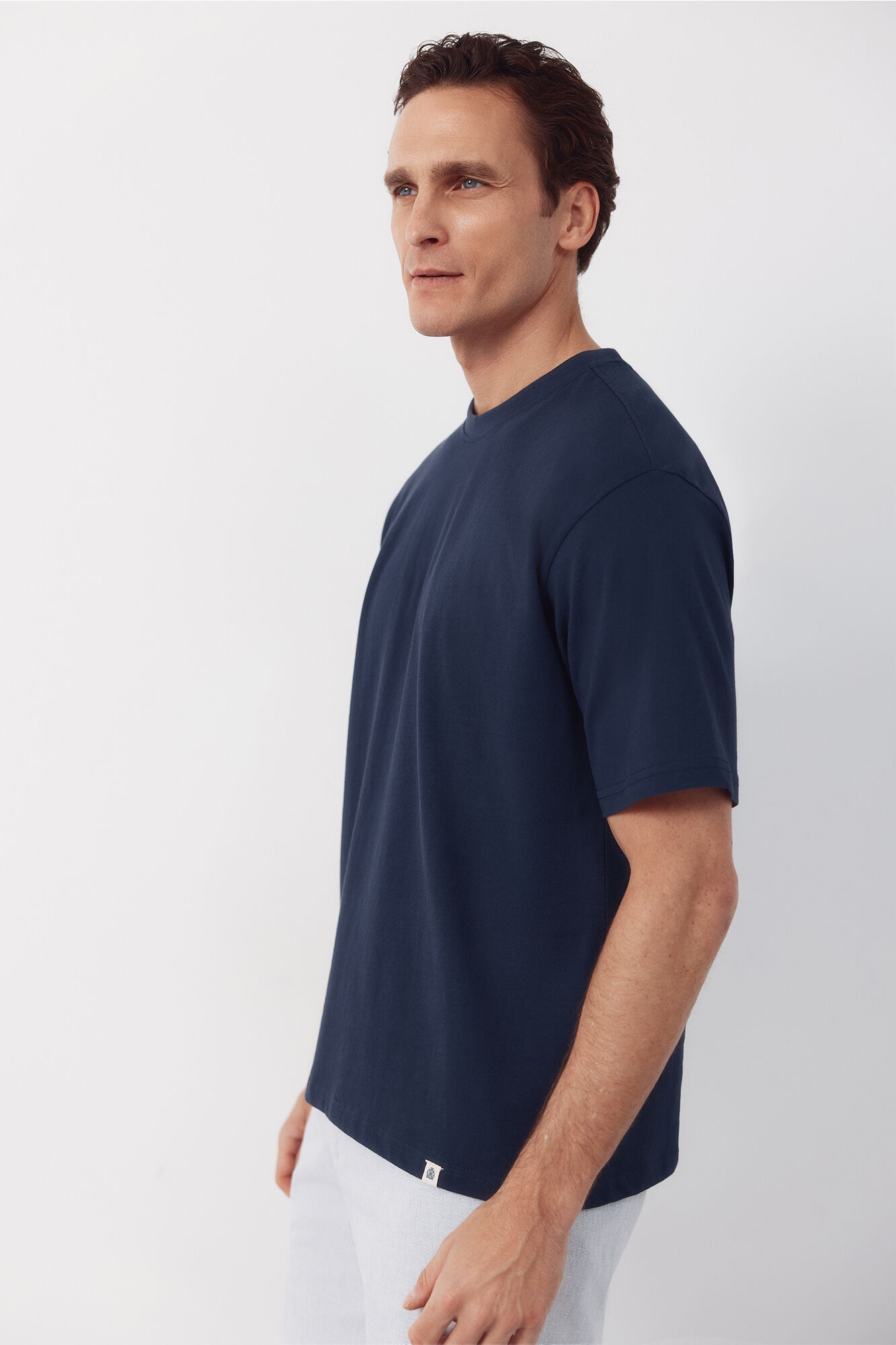 Cortefiel Plain T-shirt Navy