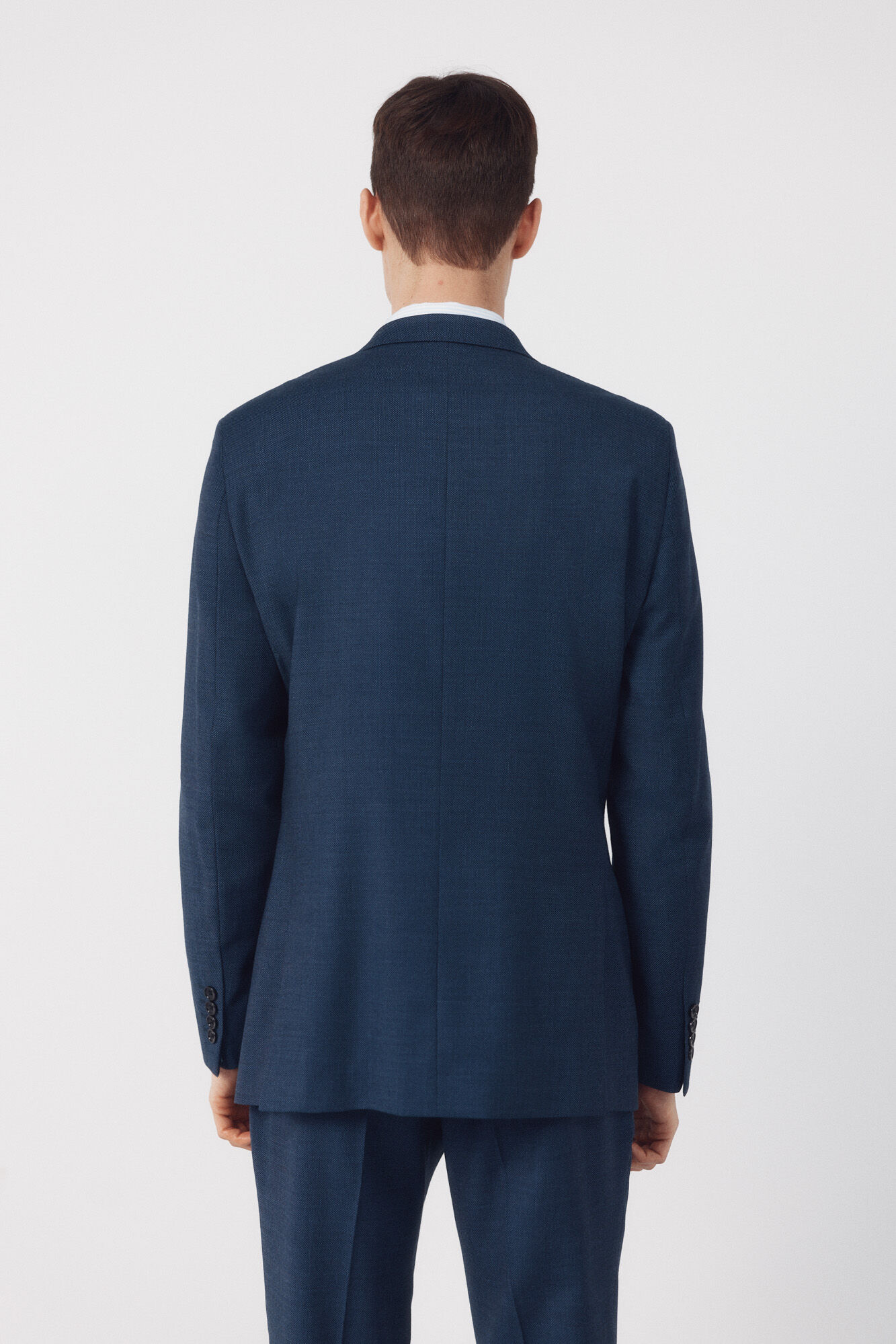 Cortefiel Coolmax bird's eye jacket Blue