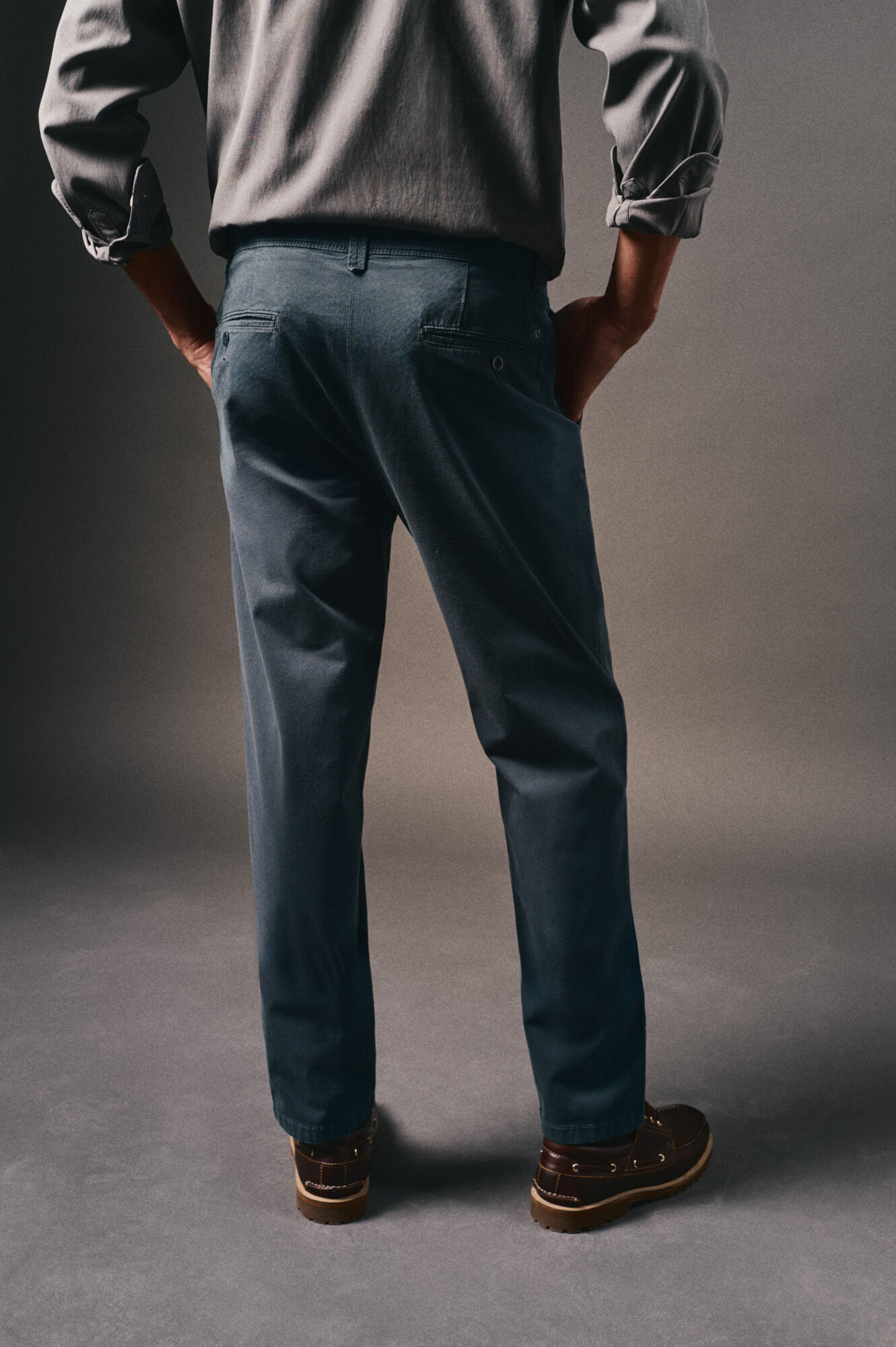 OOTO Cal&ccedil;as chino slim Azul