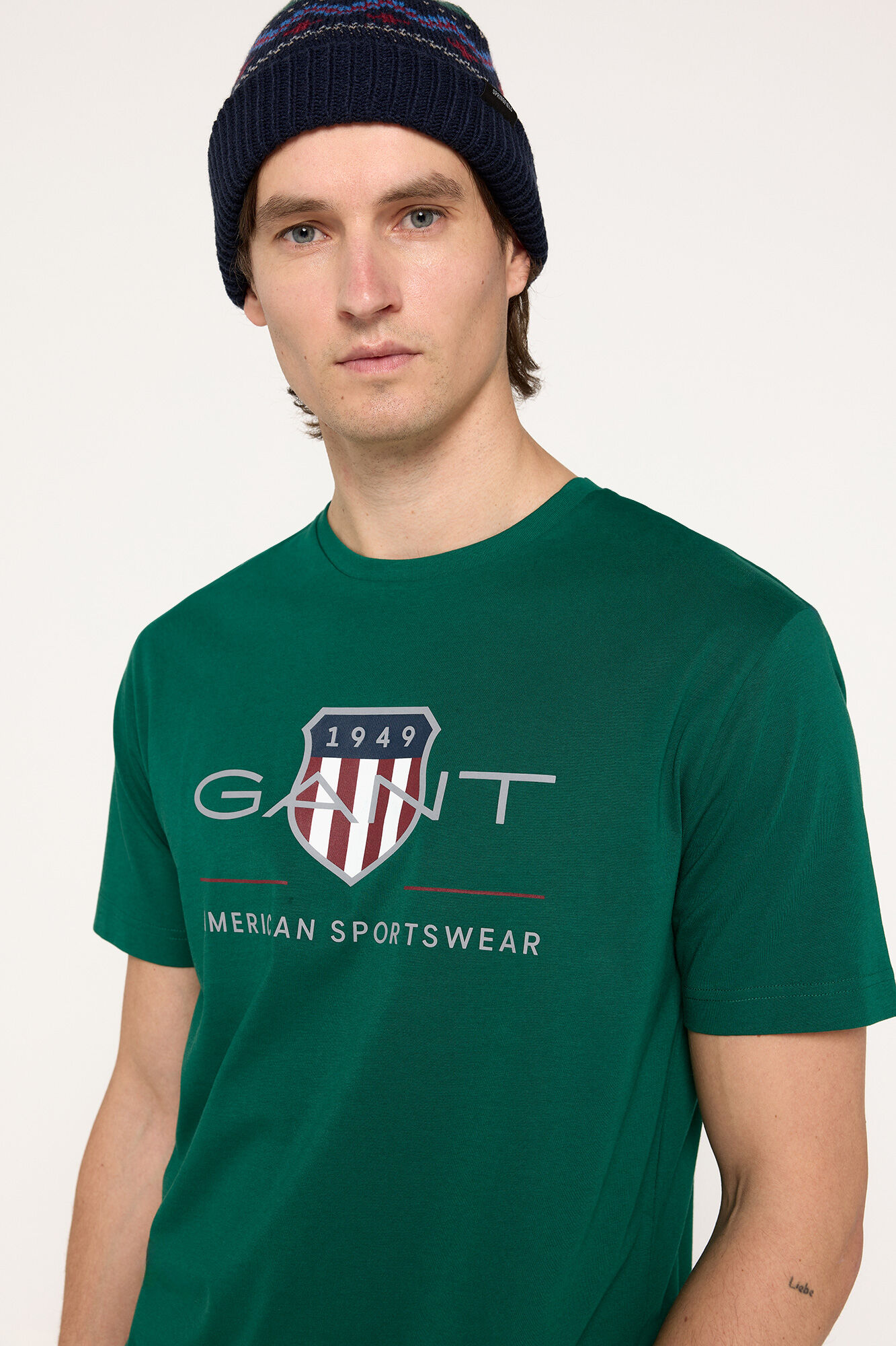 Gant T-shirt 100% algod&atilde;o Verde