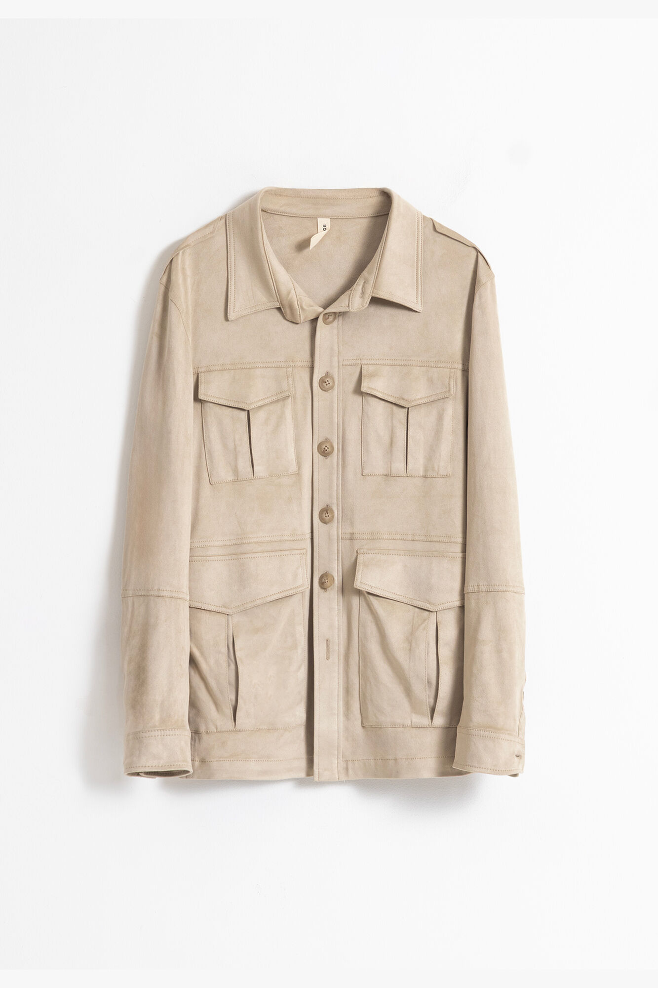 PuroEGO Sahariana em camur&ccedil;a Castanho