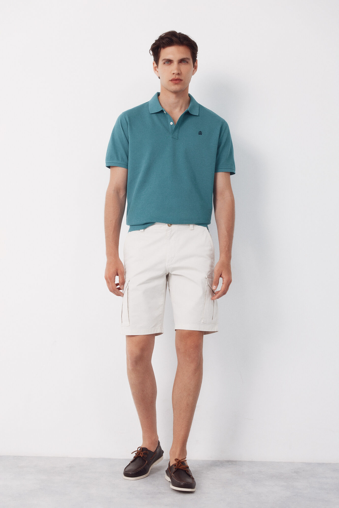 Cortefiel Piqu&eacute; basic polo shirt