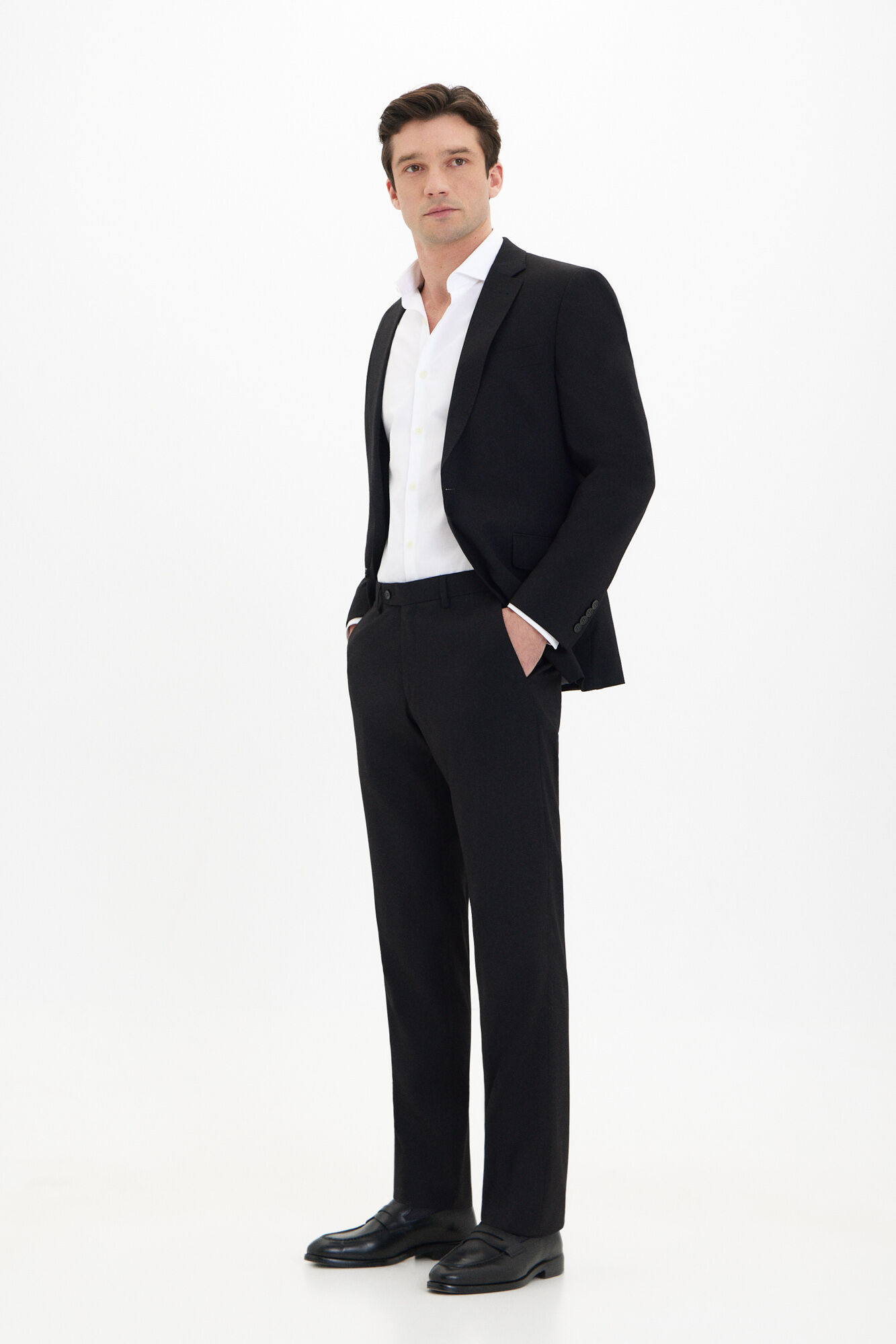 Cortefiel Cal&ccedil;as pretas s&eacute;rie xxi Preto