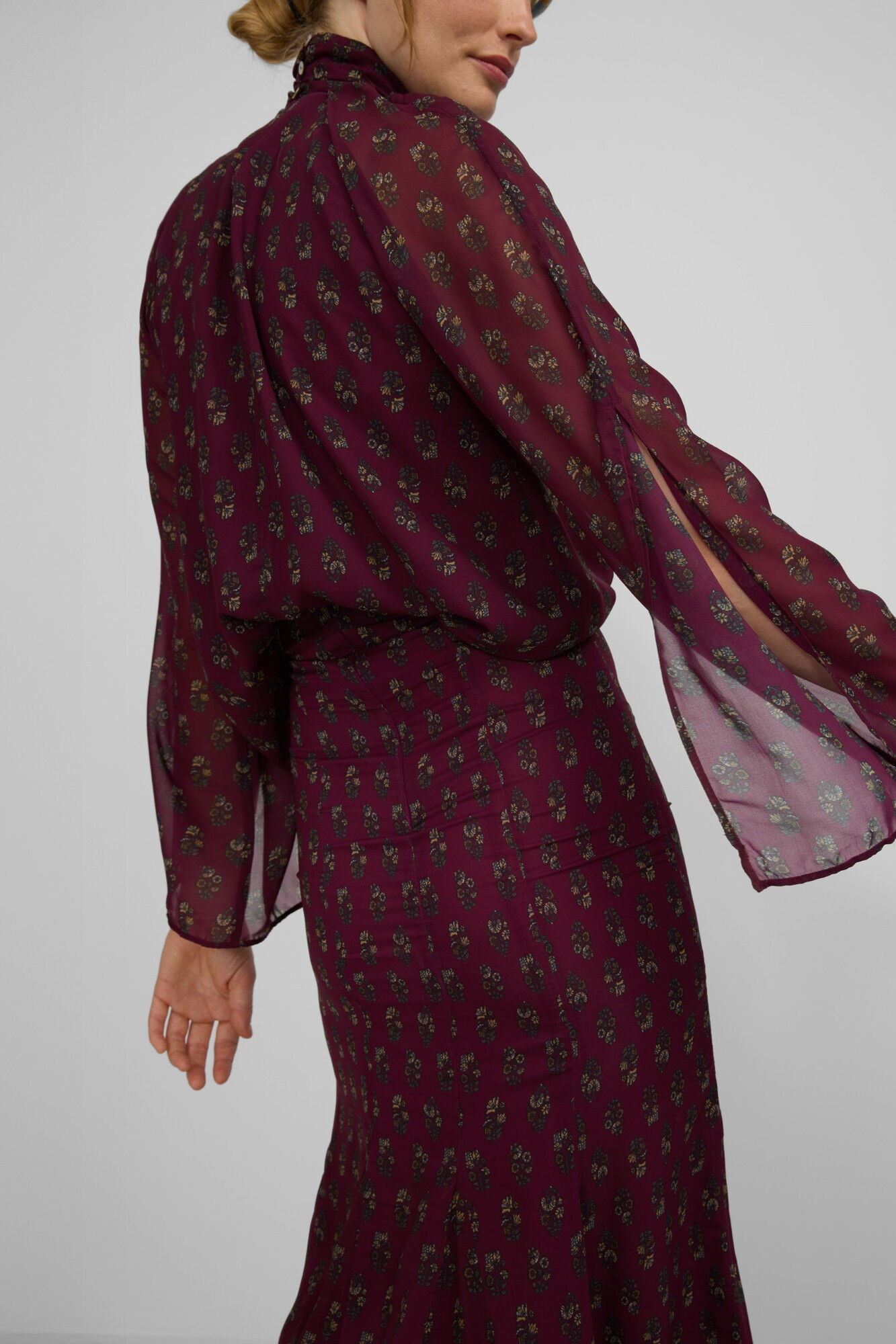 Silbon Saia midi estampado