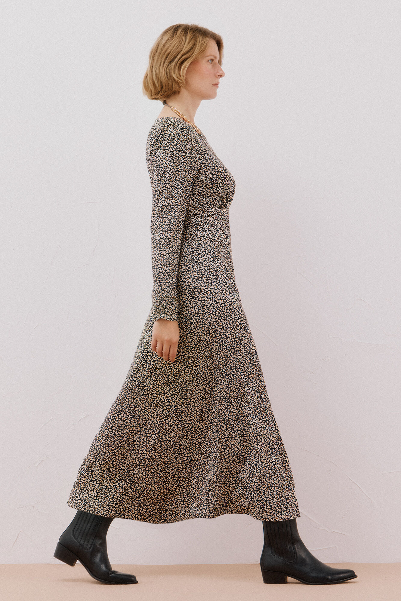 Cortefiel Gathered chest dress