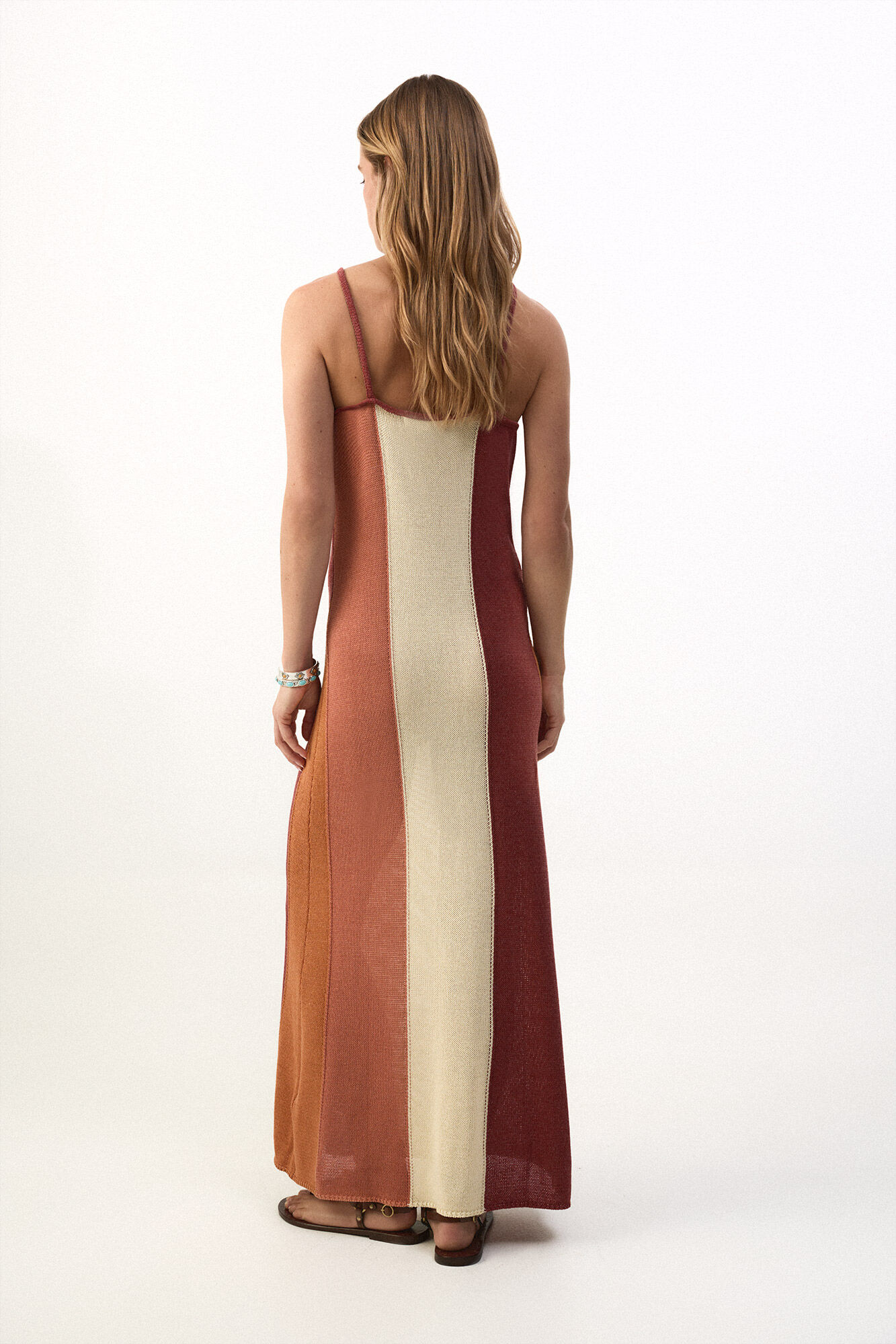 Slowlove Vestido punto multicolor Multicolor