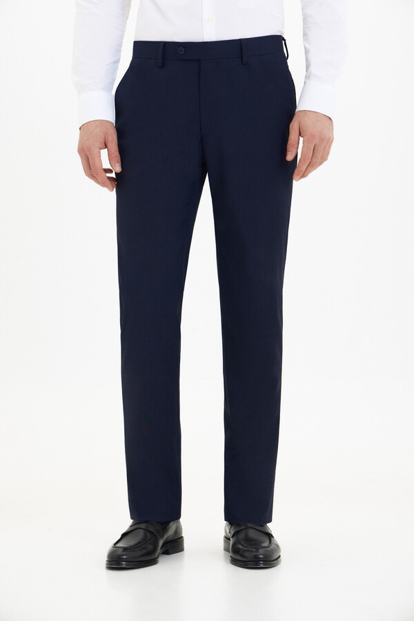 Cortefiel Series XXI checked trousers Navy