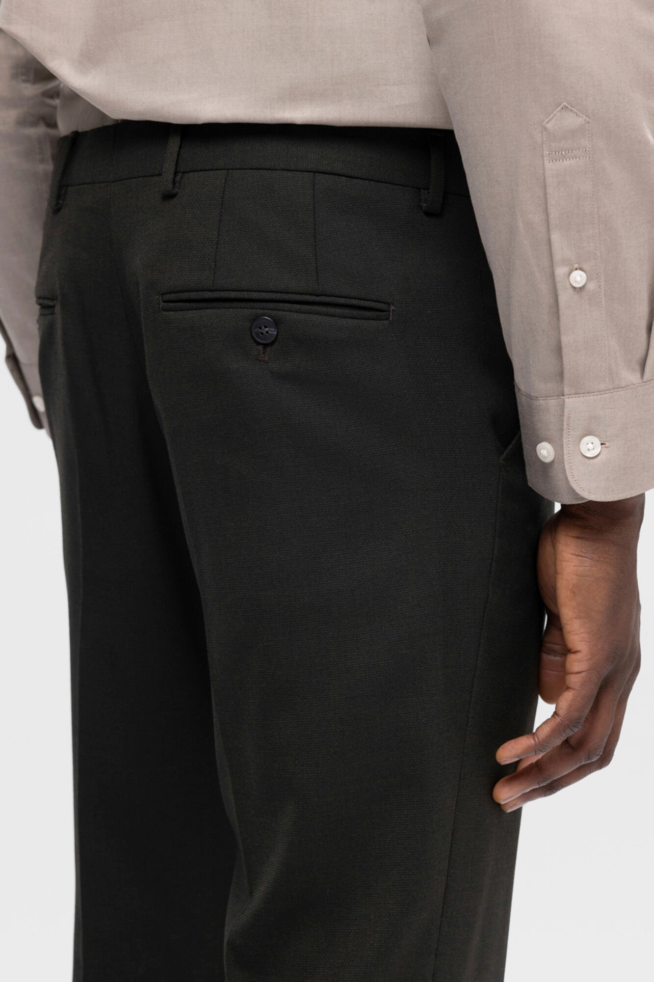 Selected Cal&ccedil;a de terno slim fit Verde