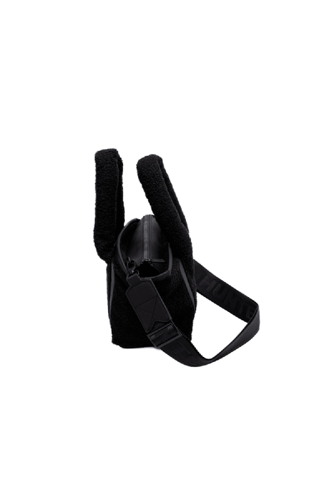 Hunter Bolso alloa borg sherpa crossbody black Negro