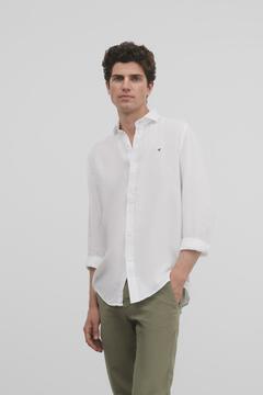 Cortefiel Camisa sport ligera Blanco 