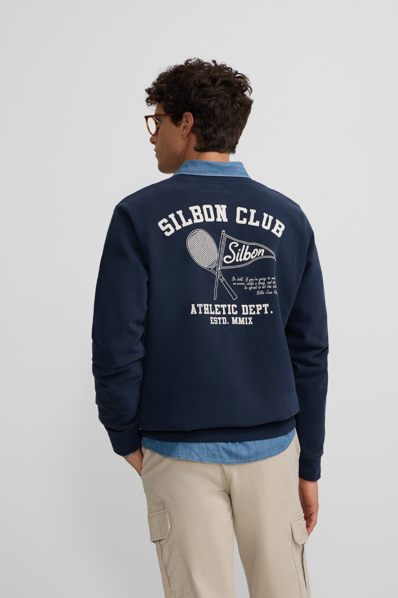 Silbon Sweatshirt do departamento de atletismo Azul