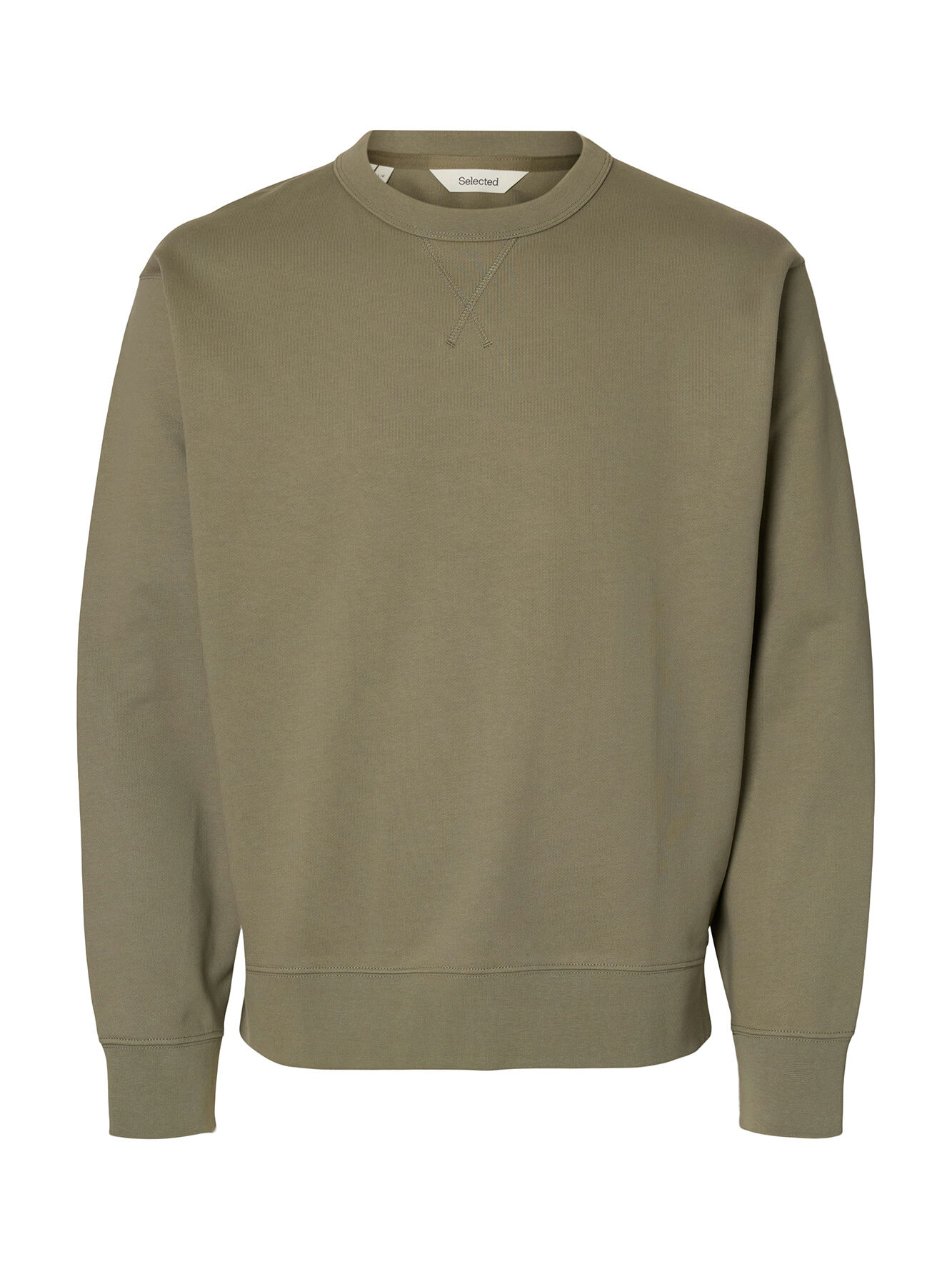 Selected Sweatshirt 100% organic cotton Green