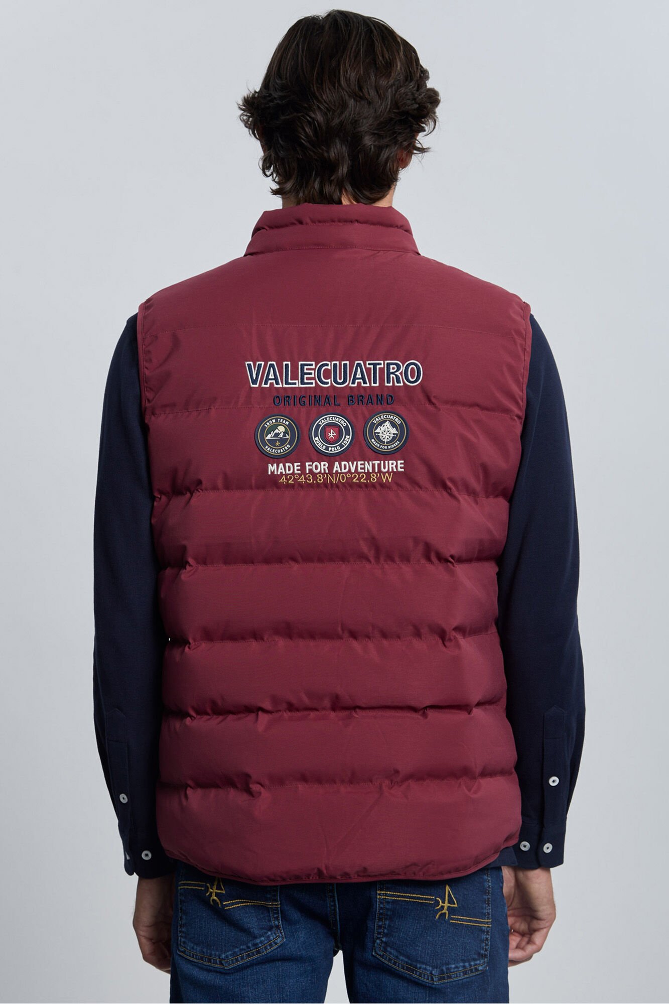 Valecuatro Colete acolchoado bord&ocirc; com 3 escudos Granada