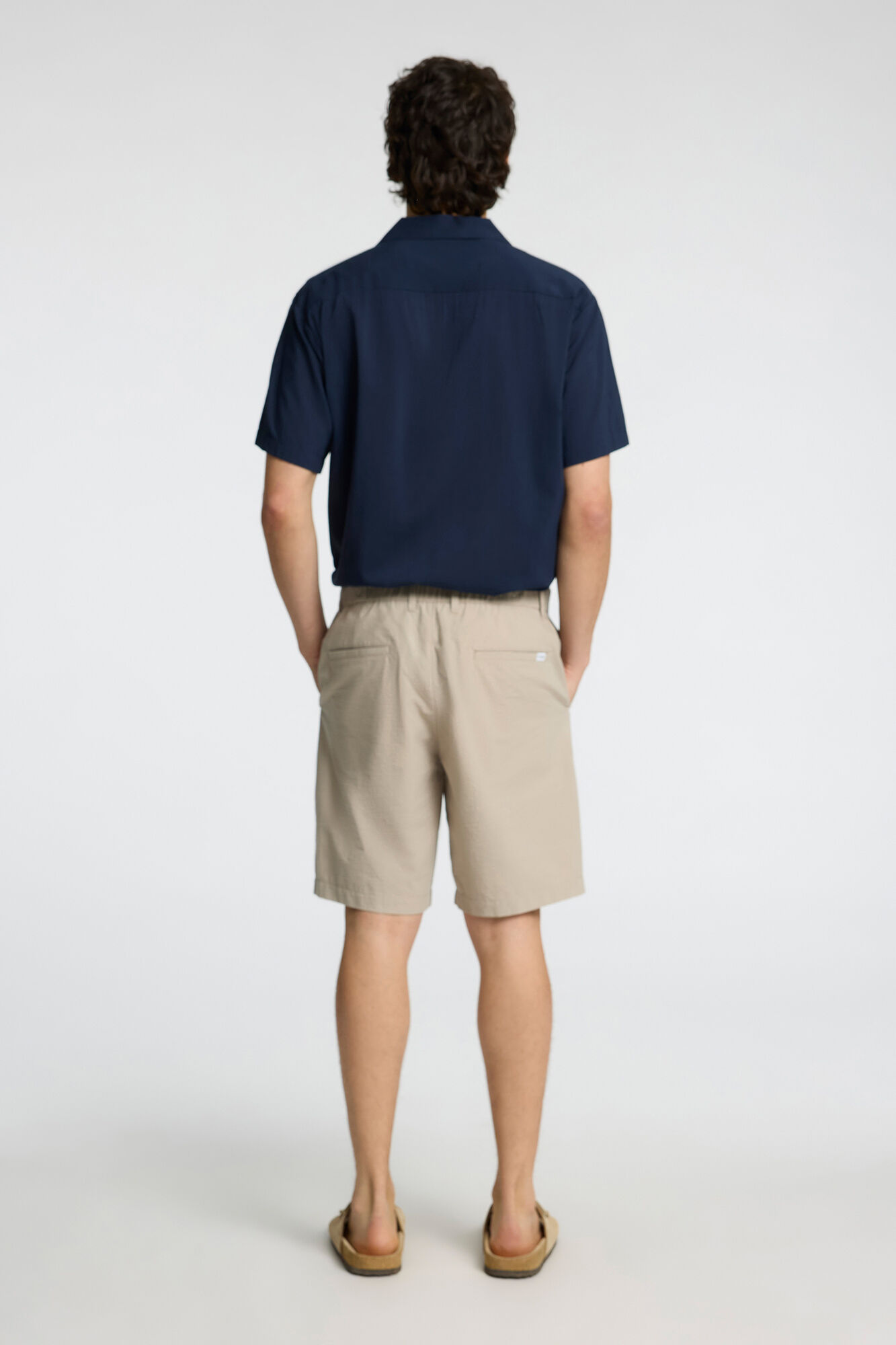 Selected Bermuda Seersucker Cinzento