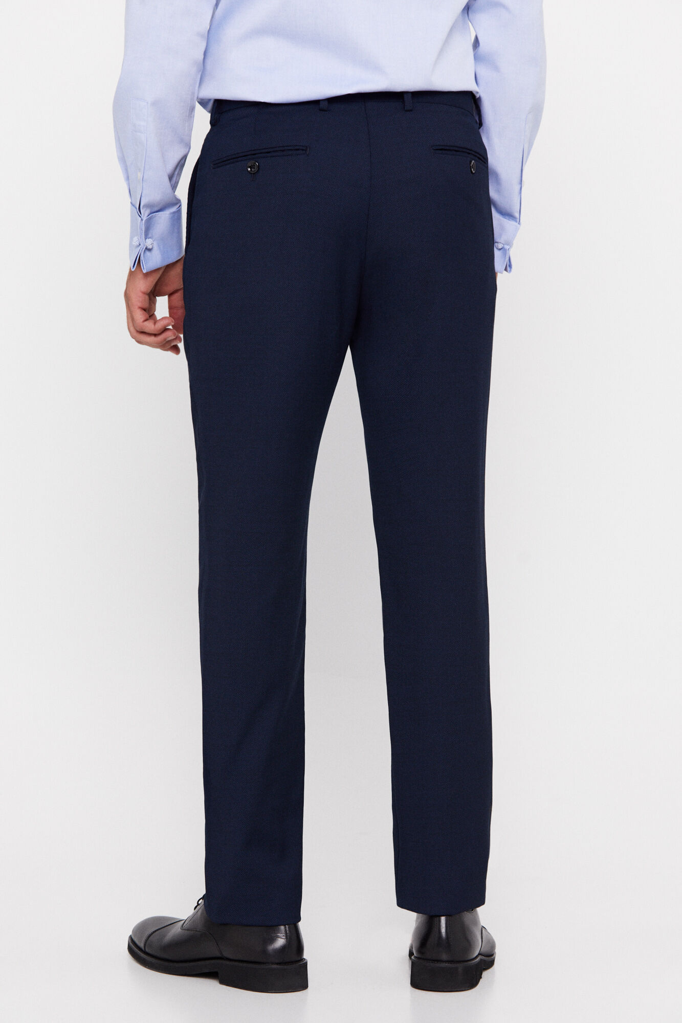 Cortefiel Birdseye COOLMAX&reg; trousers Navy