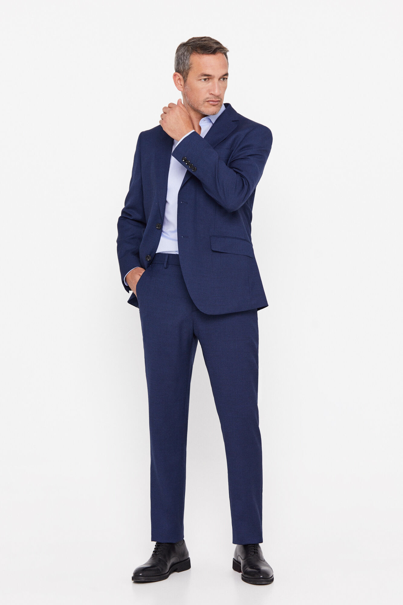 Cortefiel Birdseye COOLMAX&reg; trousers Blue