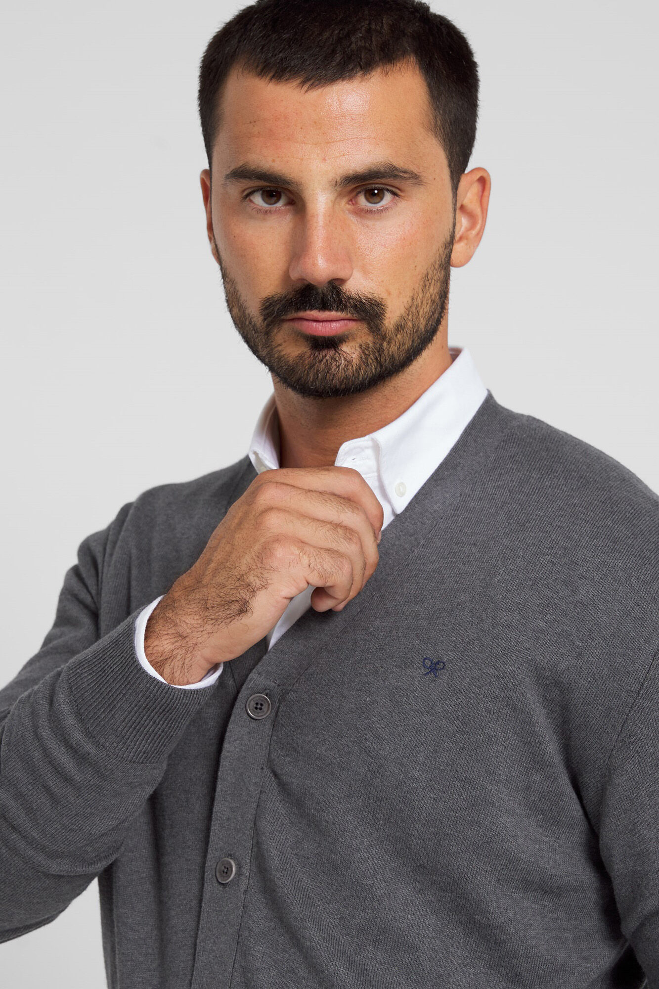 Silbon Cardigan classic gris Gris