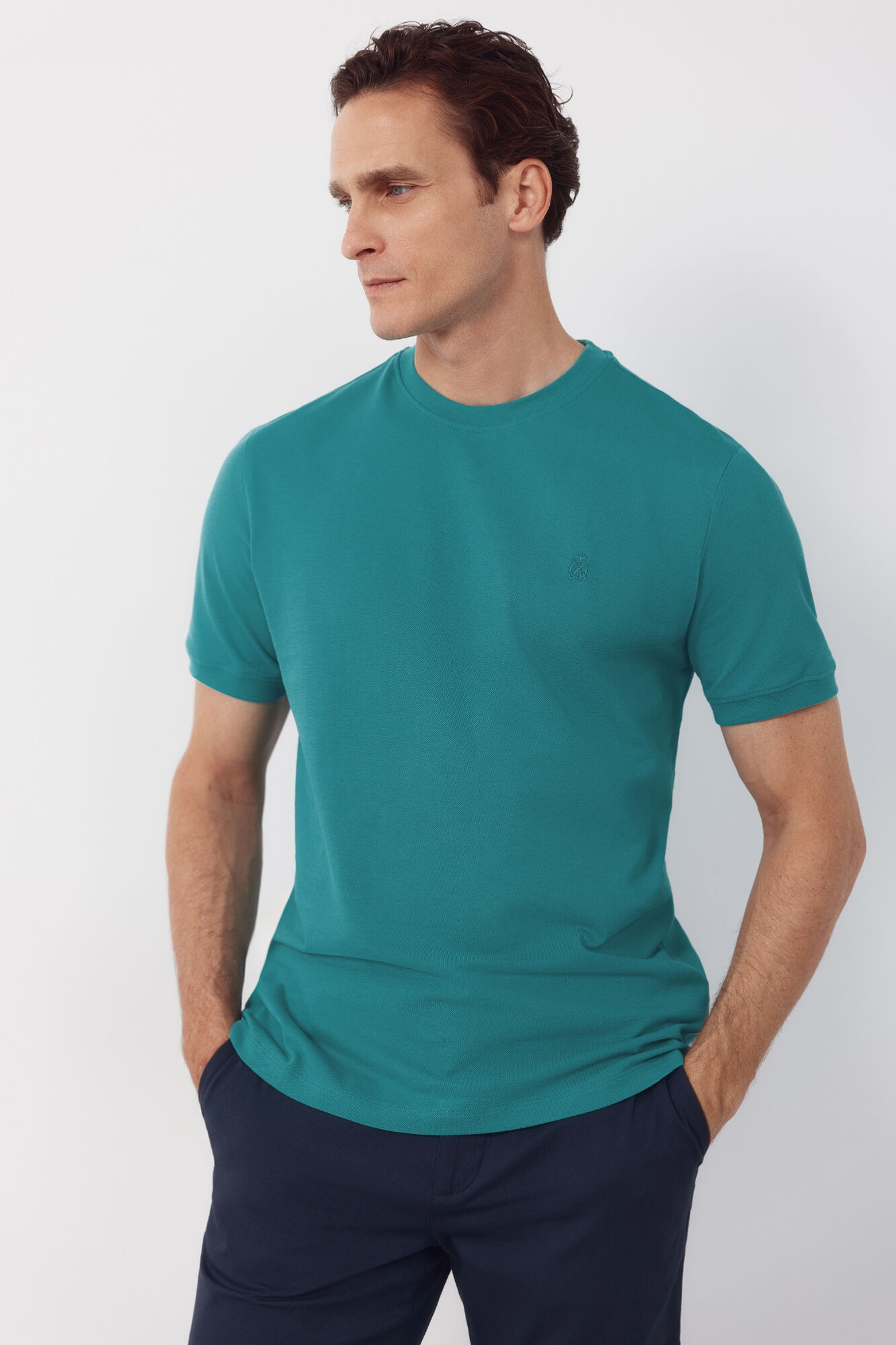Cortefiel Camiseta b&aacute;sica piqu&eacute;