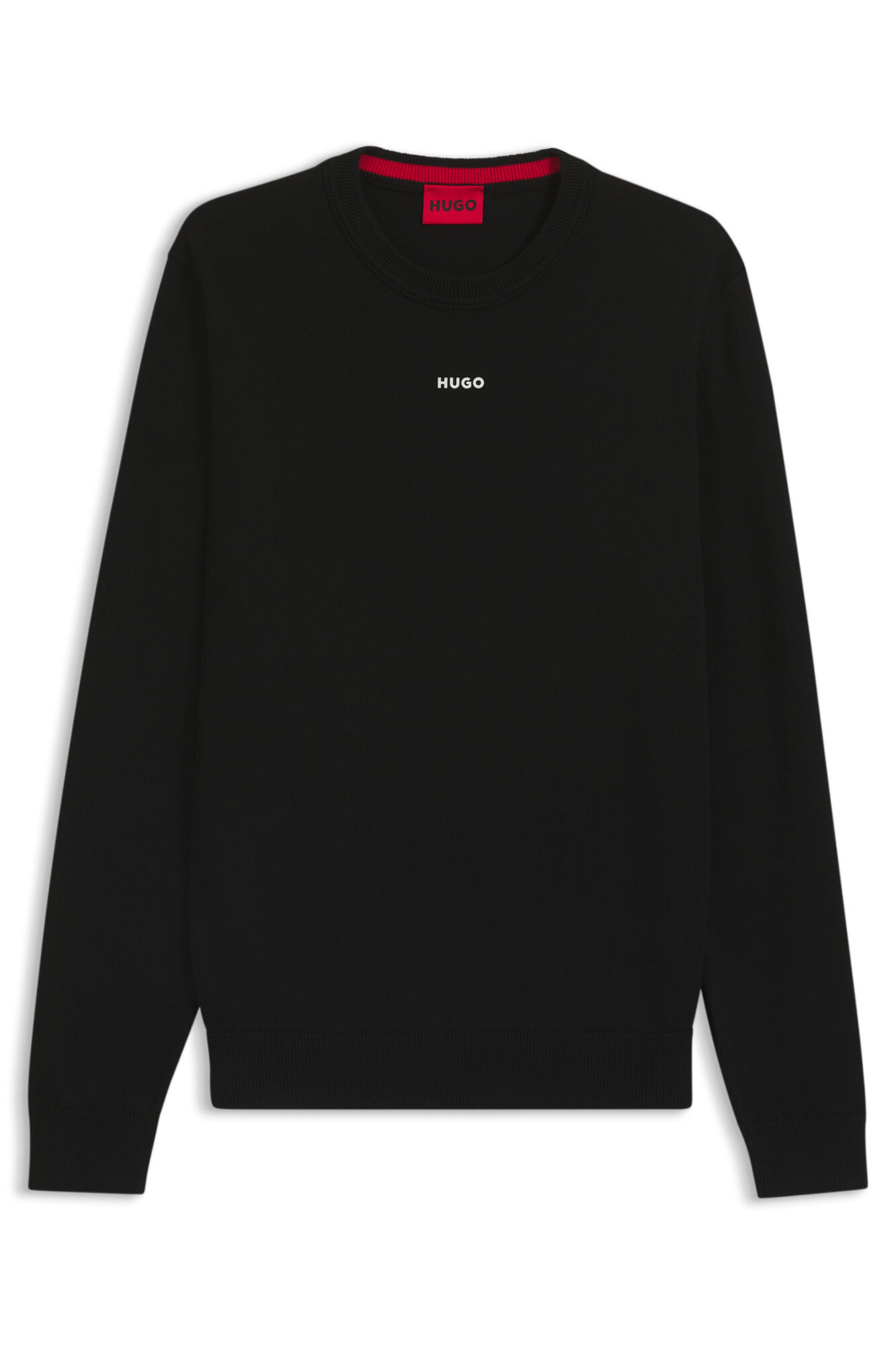 HUGO Round neck jumper Black