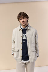 OOTO Sobrecamisa algod&oacute;n lino Beige