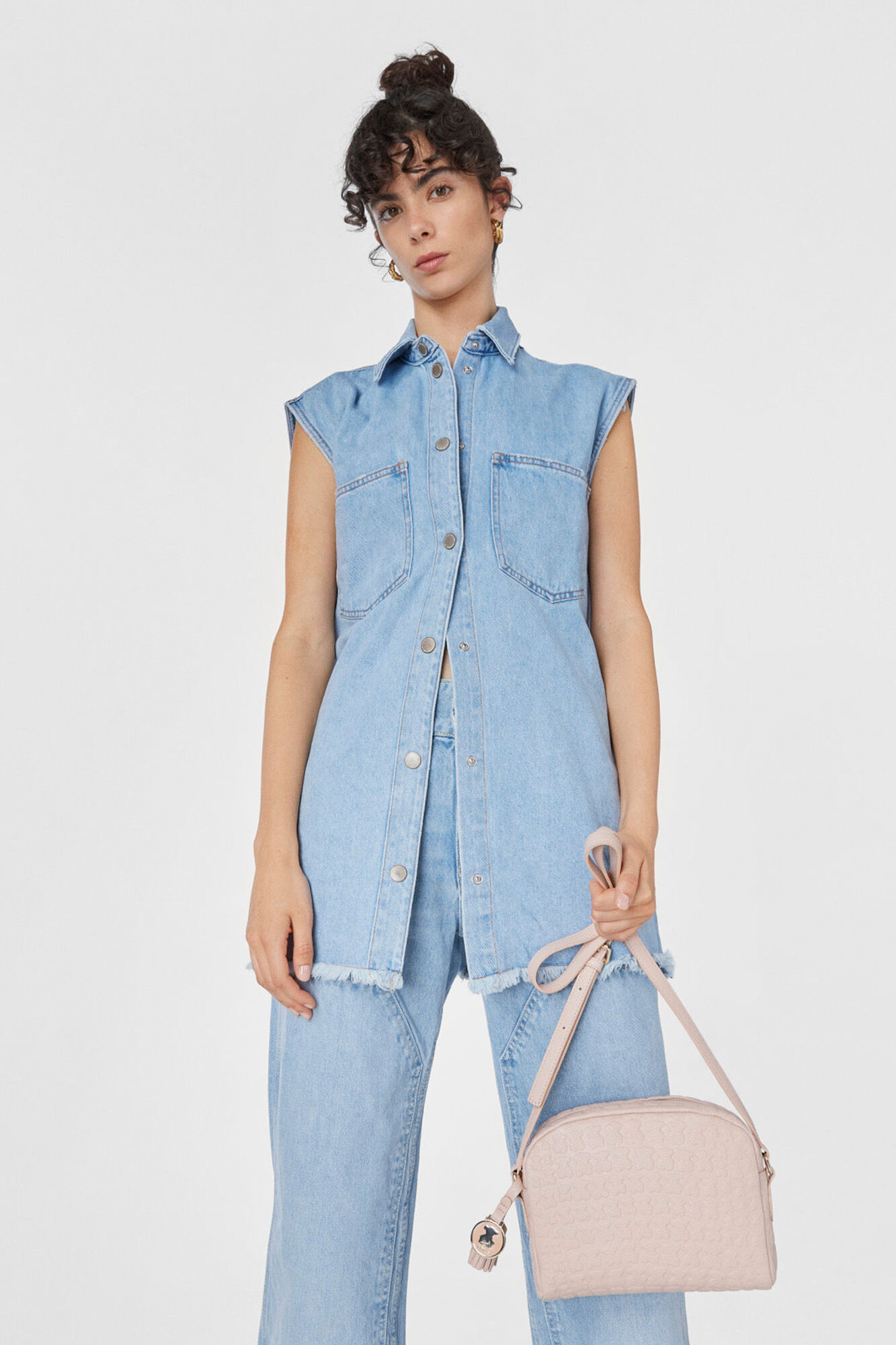 Tous Pink leather Sherton crossbody bag Pink