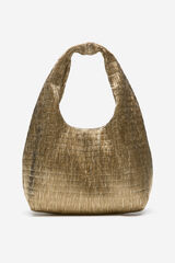 Cortefiel Mini hobo bag Gold
