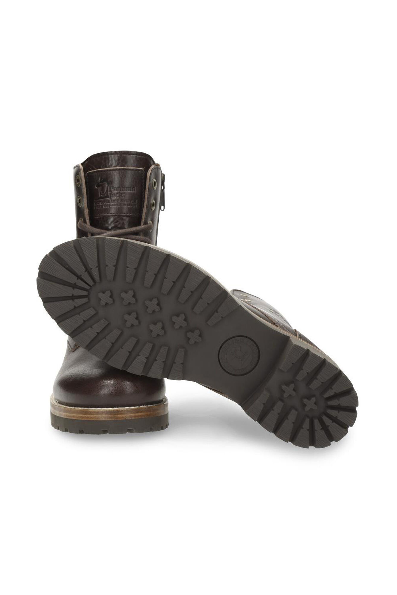 Panama Jack Bota feminina baixa Castanho