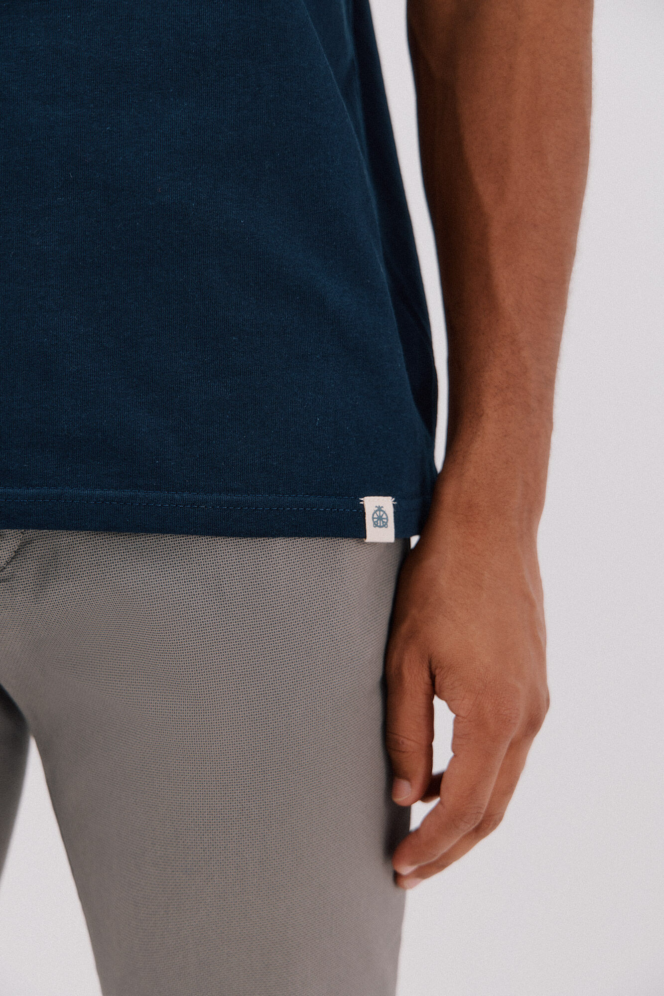 Cortefiel Basic T-shirt Navy