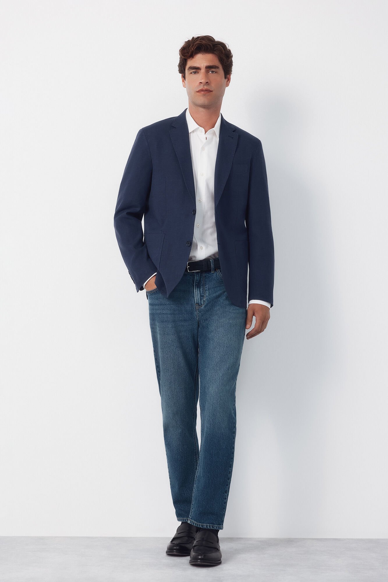 Cortefiel Linen blazer