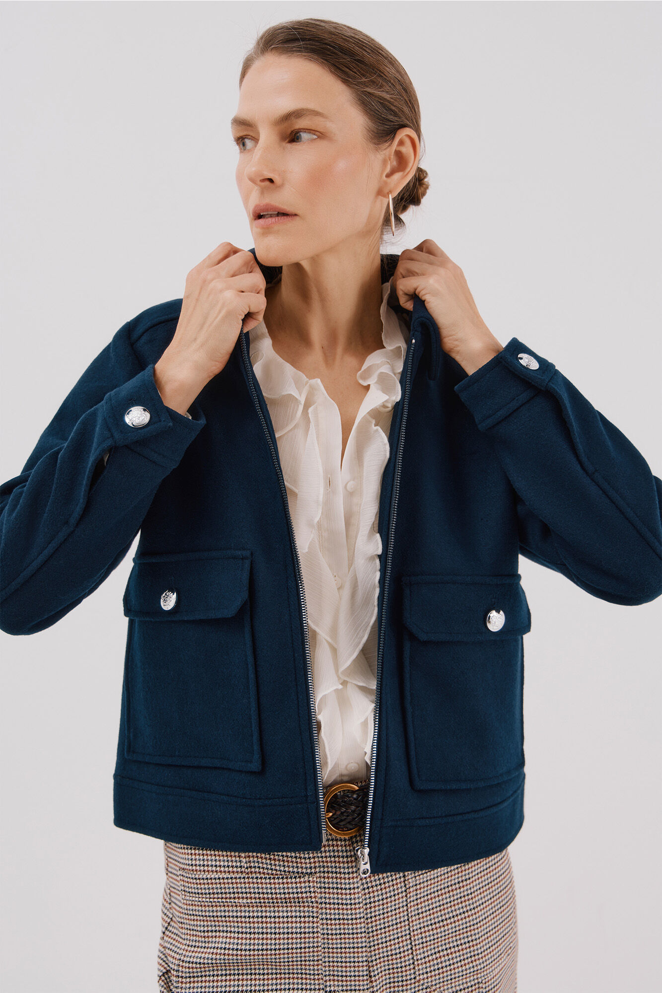 Cortefiel Casaco curto de l&atilde;