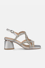 Alma en Pena Sandalia Pedrer&iacute;a tiras finas Gris