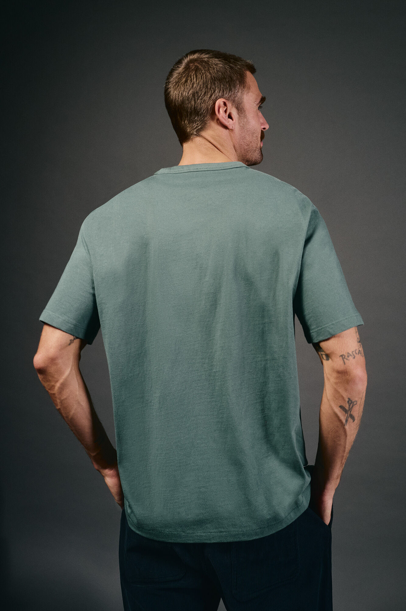 OOTO T-shirt gr&aacute;fica lavada Azul