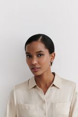 Caroll Camisa de seda Tostado