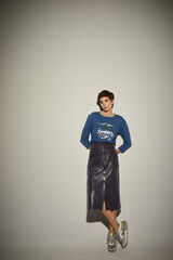 Dolores Promesas Sudadera Azul y Dorado Azul