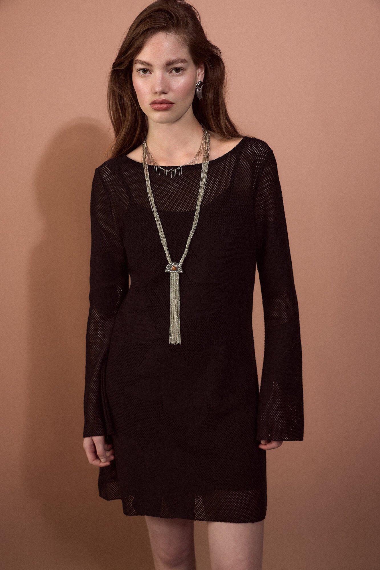 Slowlove Vestido em malha Preto