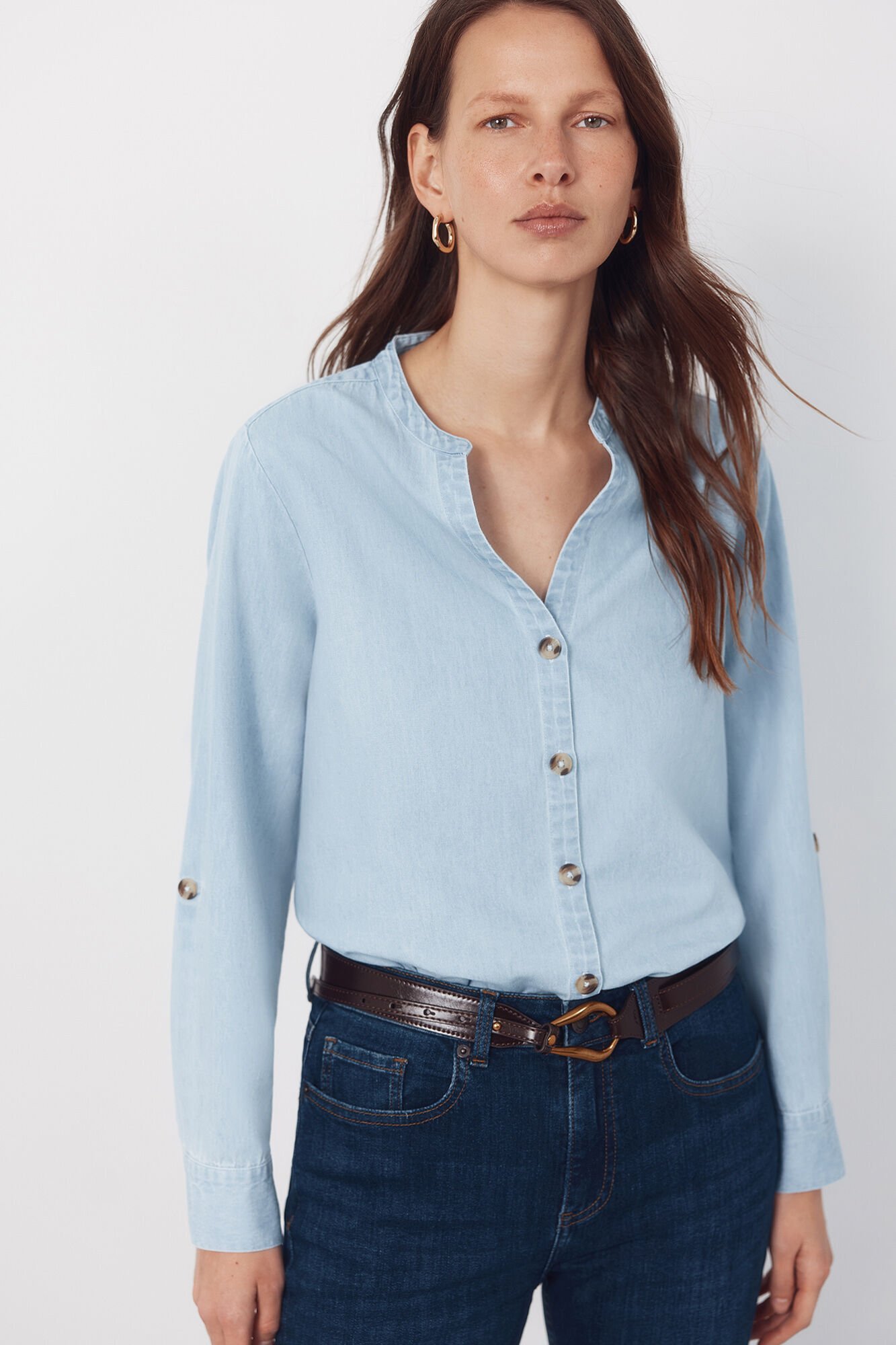 Cortefiel Mandarin collar shirt