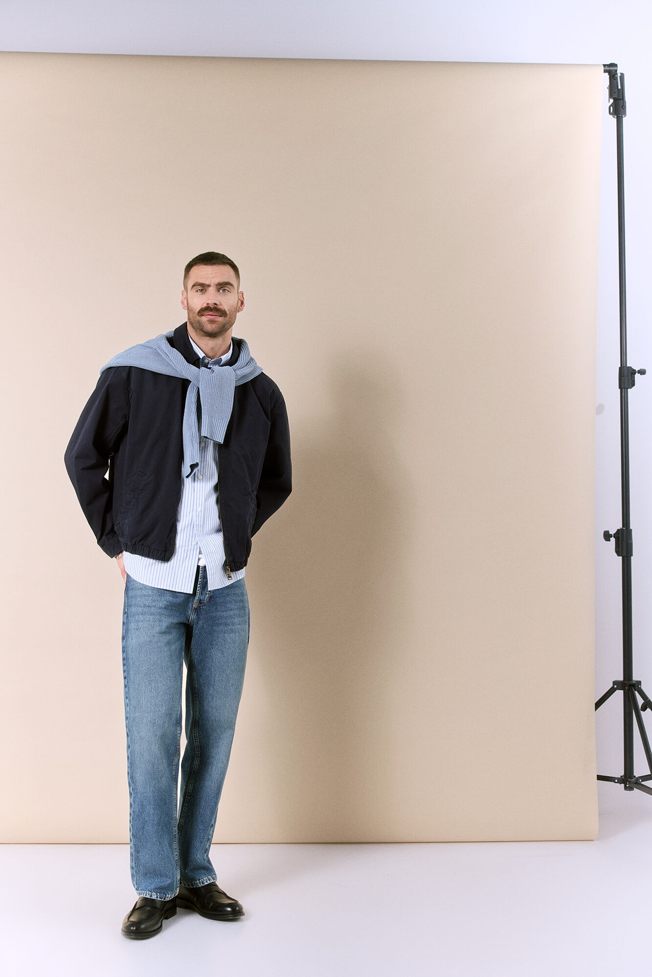 OOTO Cazadora ligera casual Azul oscuro