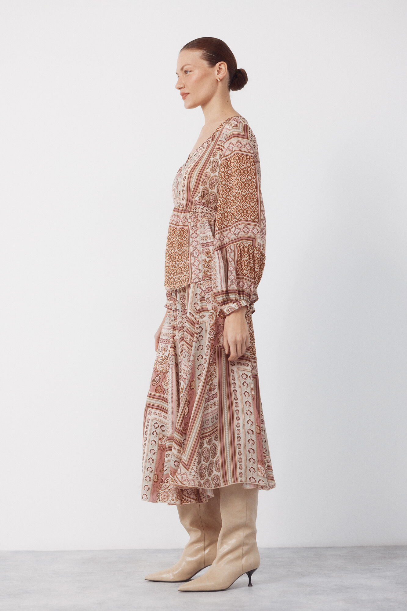 Cortefiel Printed blouse Printed purple