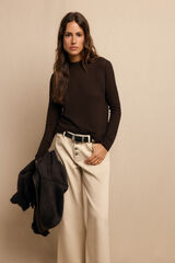 Slowlove Top básico estructura Castanho