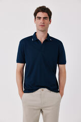 Cortefiel Polo COOLMAX&reg; piqu&eacute; Azul marino