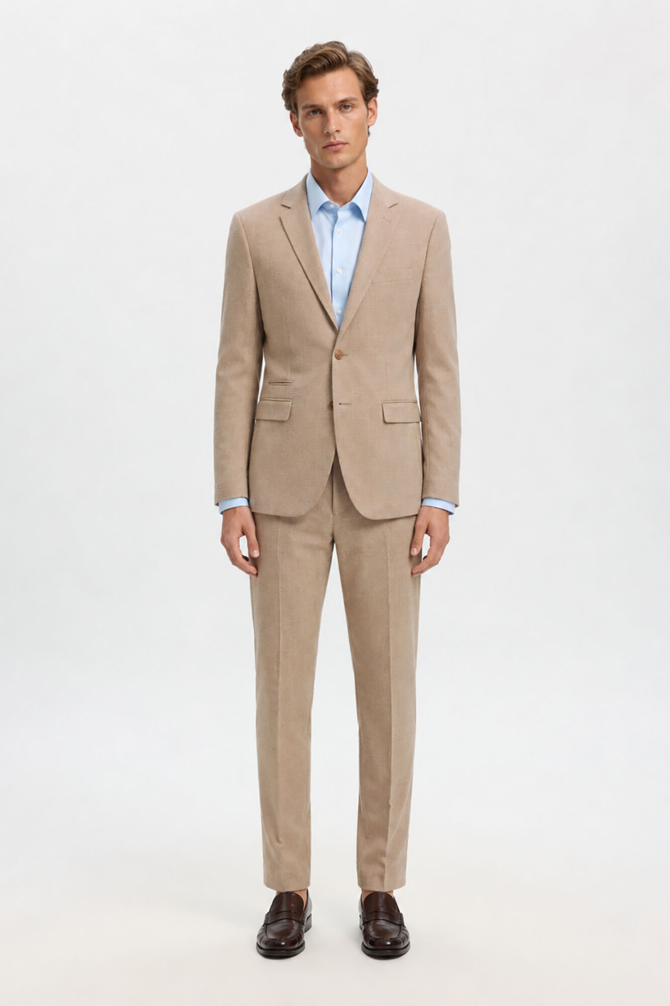 Selected Cal&ccedil;as de fato Slim Fit