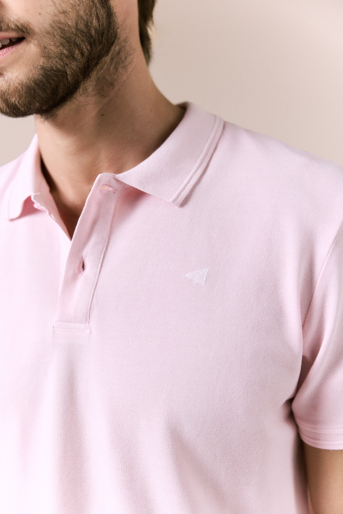 OOTO Polo b&aacute;sico em piqu&eacute; lavado Subiu