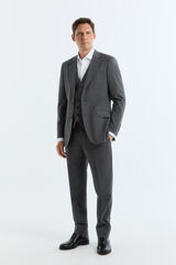 Cortefiel Grey serge jacket Dark grey