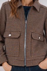 Cortefiel Short zip fastening jacket Multicolour